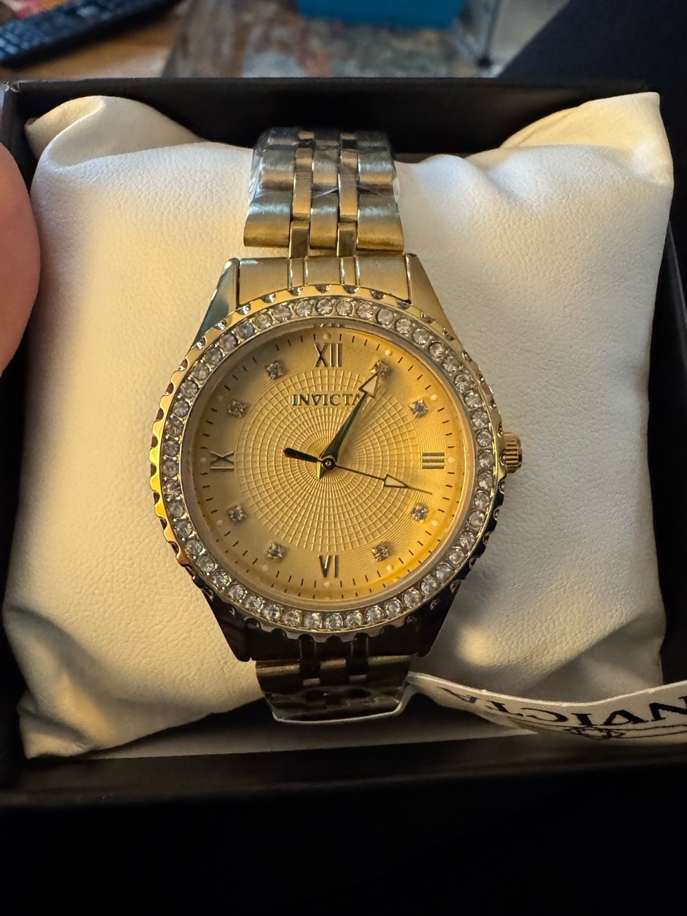 NEW IN BOX Invicta Women’s Wildflower Clystra Gold Crystal Watch 69218